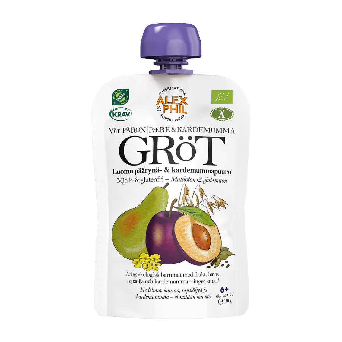 Päron- & kardemummagröt (5-pack)