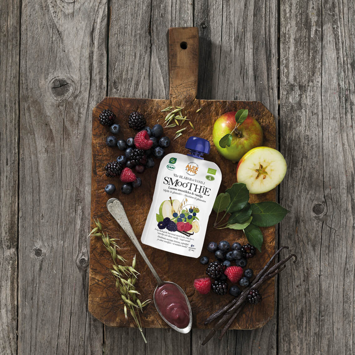 Blåbär & vaniljsmoothie (5-pack)
