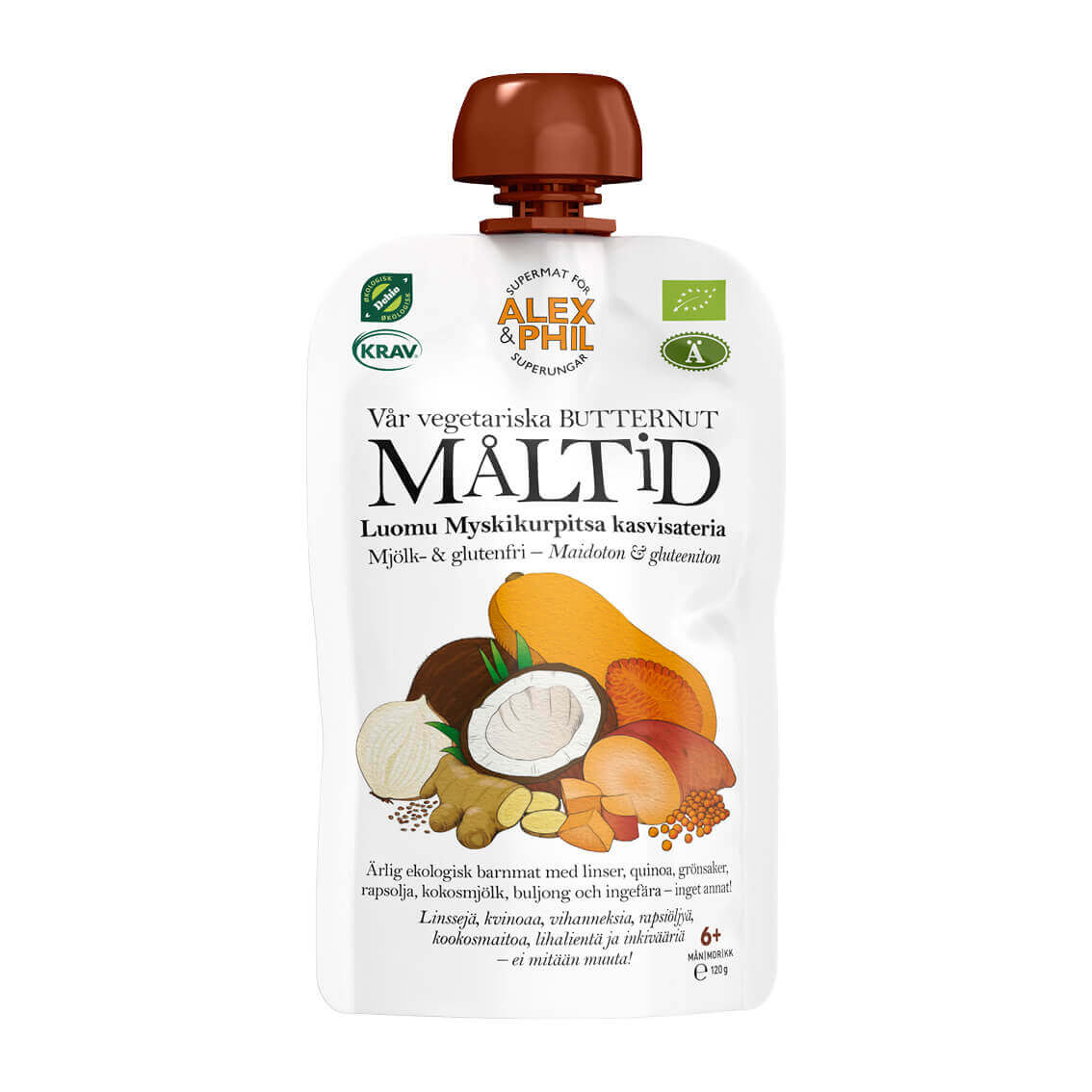 Vegetarisk butternutmåltid (6-pack)