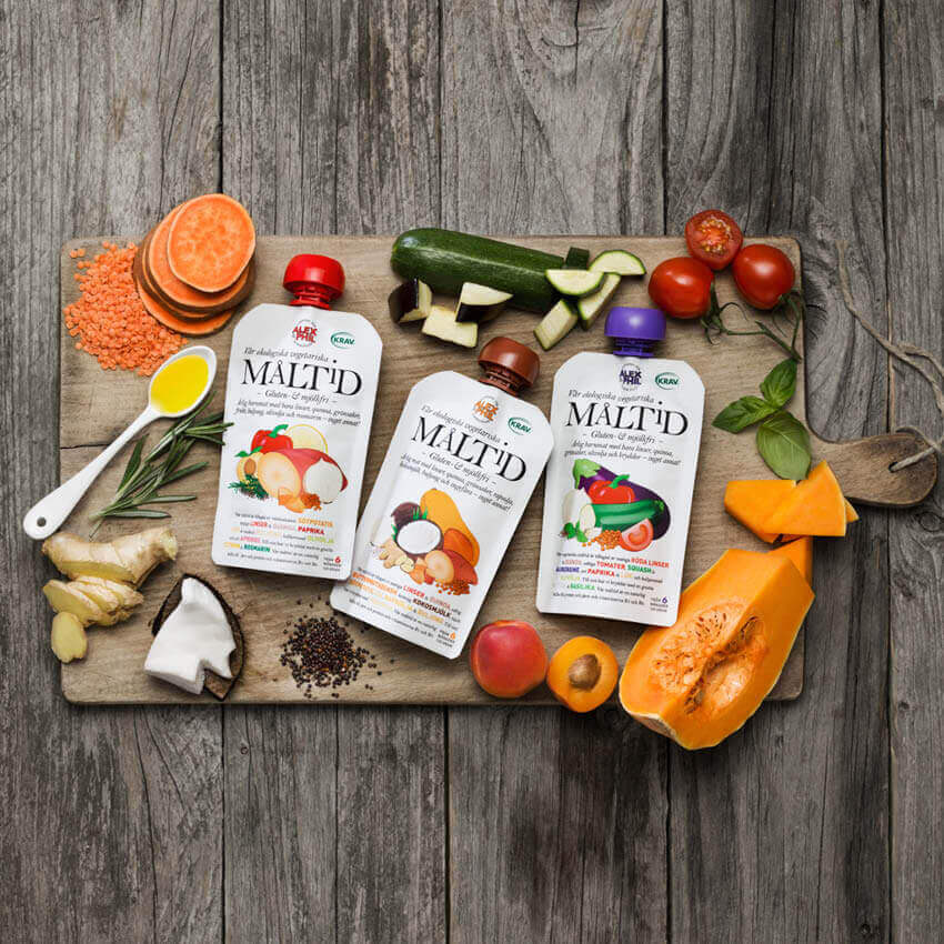 Mix av vegetariska klämmismåltider (6-pack)