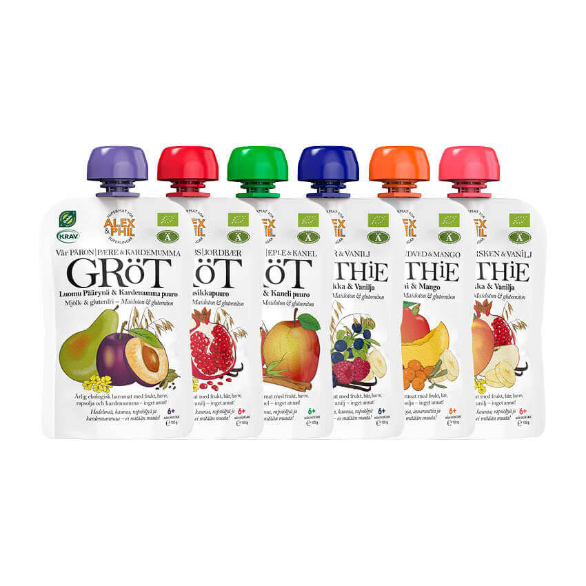 Mix av bästsäljande smoothies & gröt (6-pack)