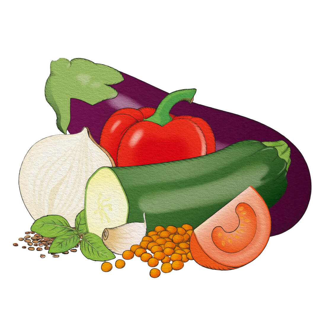 Vegetarisk medelhavsmåltid (6-pack)
