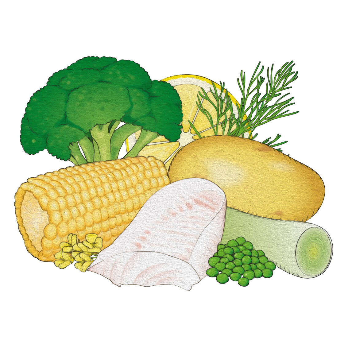 Torsk og grøntsager (6-pak)